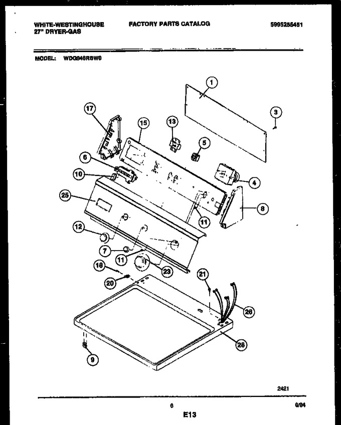 Diagram for WDG846RBD0