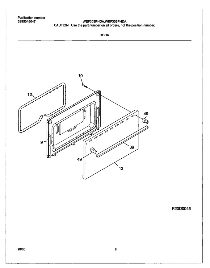 Diagram for WEF303PHDA