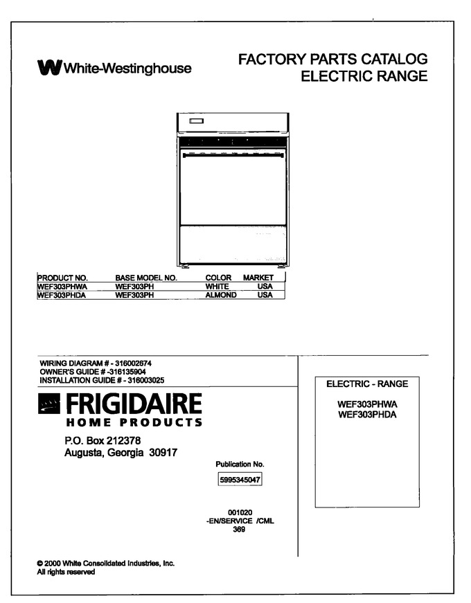 Diagram for WEF303PHDA