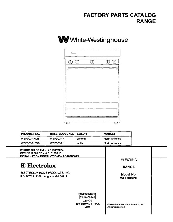 Diagram for WEF303PHWB