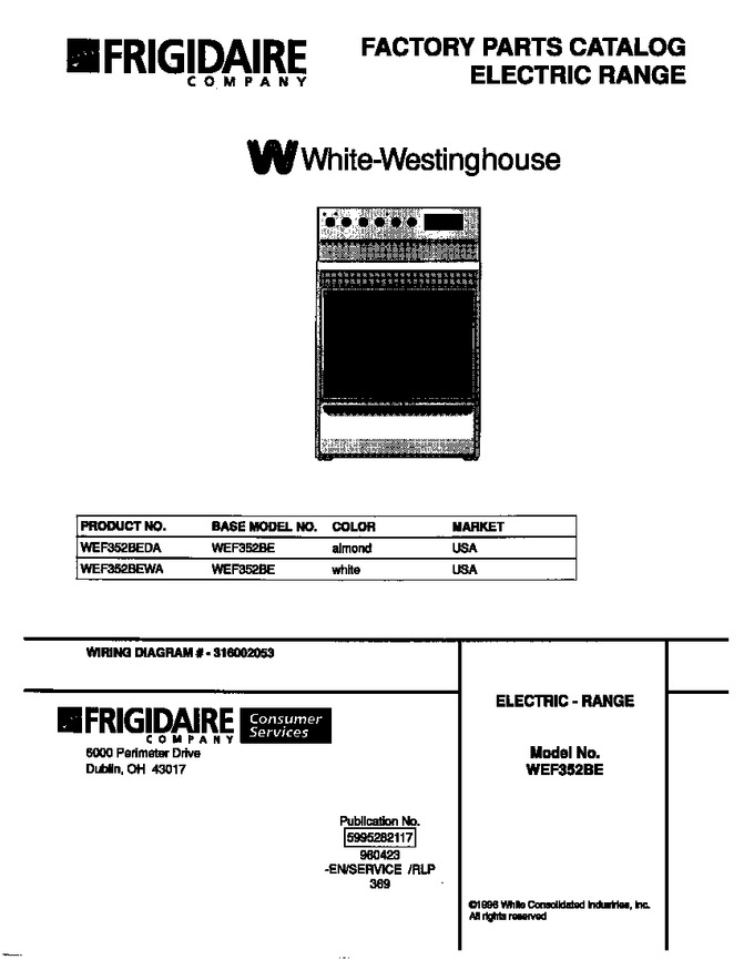 Diagram for WEF352BEDA