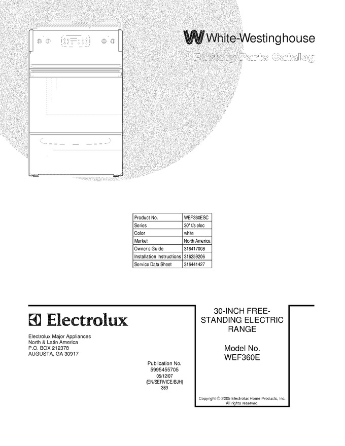 Diagram for WEF360ESC