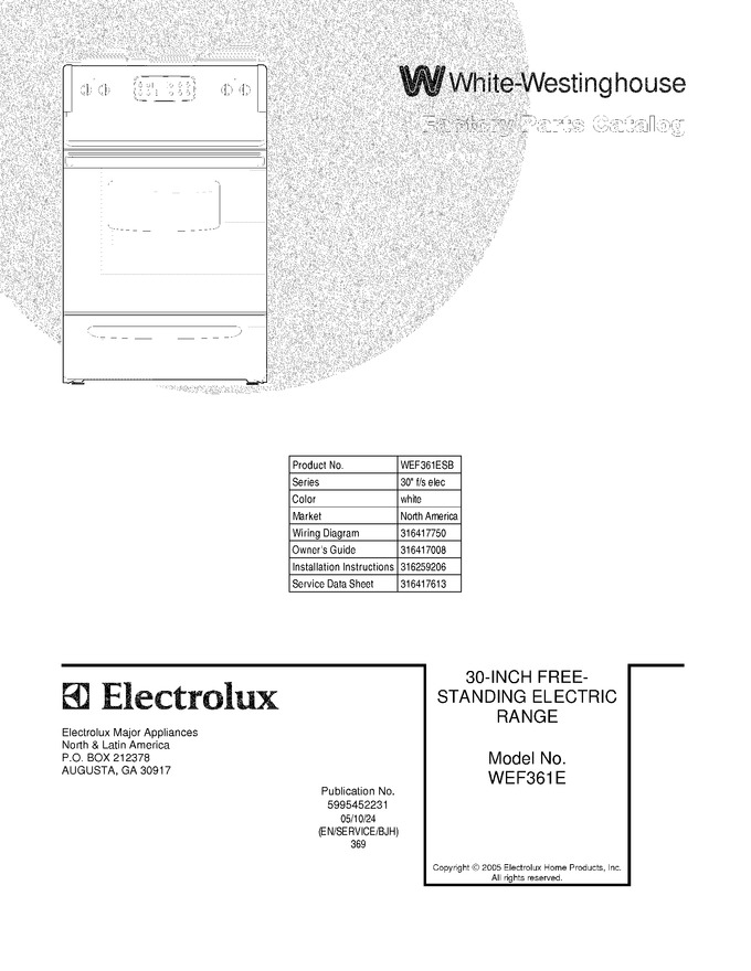 Diagram for WEF361ESB