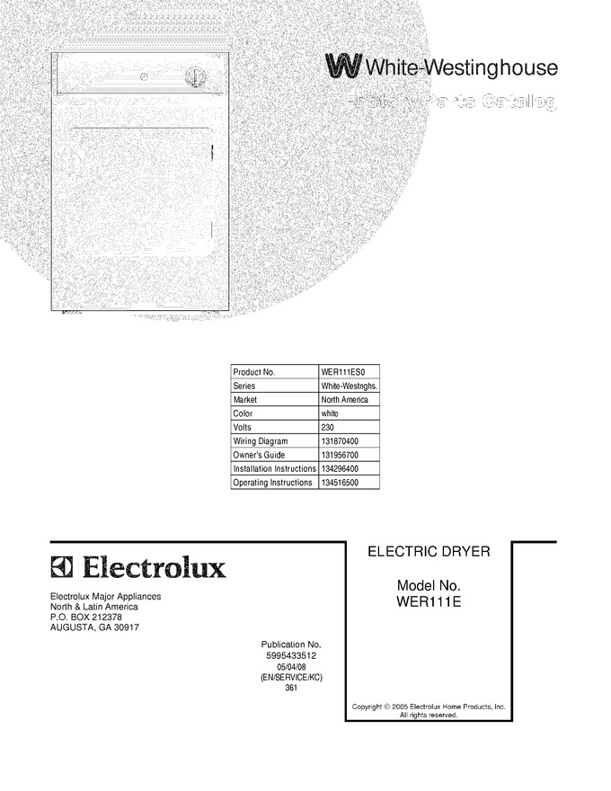 Diagram for WER111ES0
