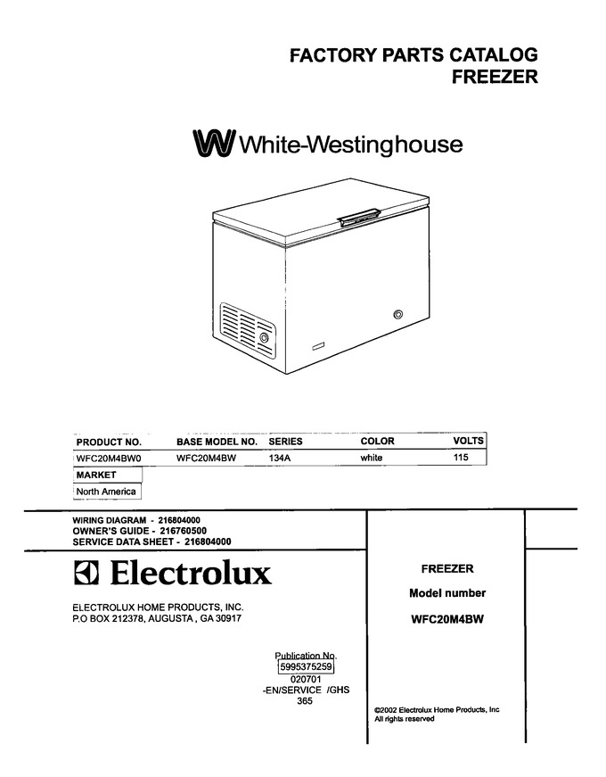 Diagram for WFC20M4BW0