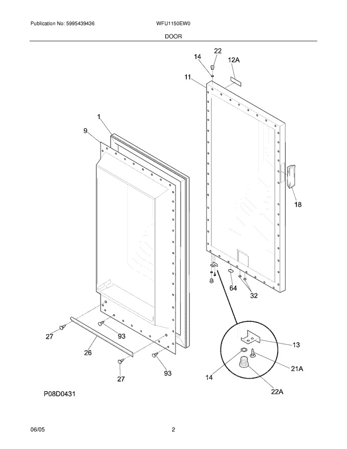 Diagram for WFU1150EW0