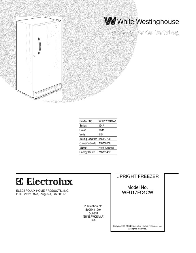 Diagram for WFU17FC4CW1