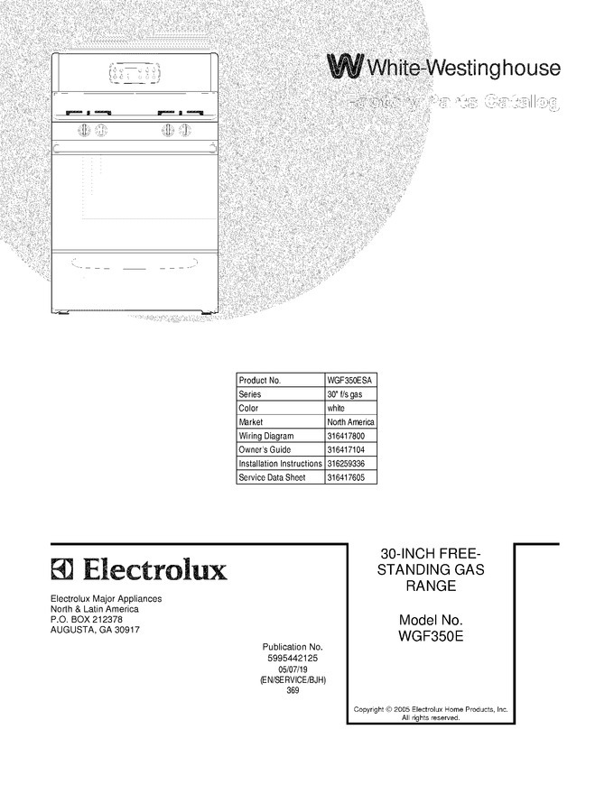 Diagram for WGF350ESA