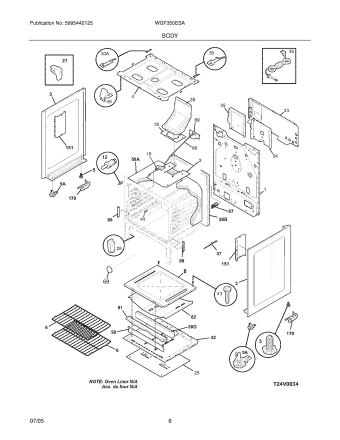 Diagram for WGF350ESA