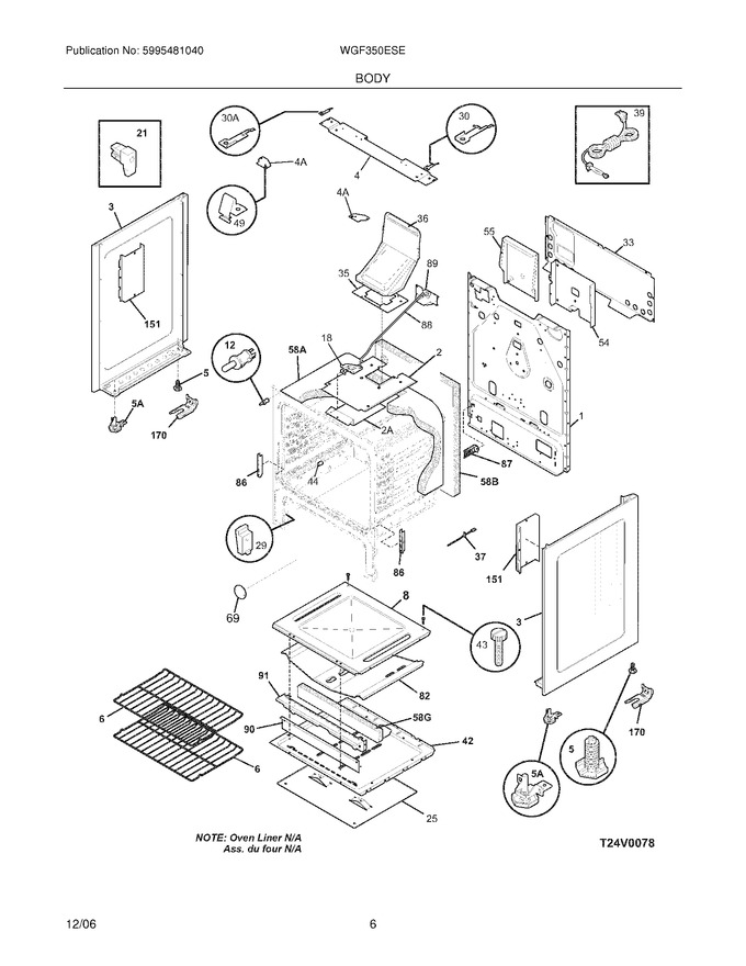 Diagram for WGF350ESE