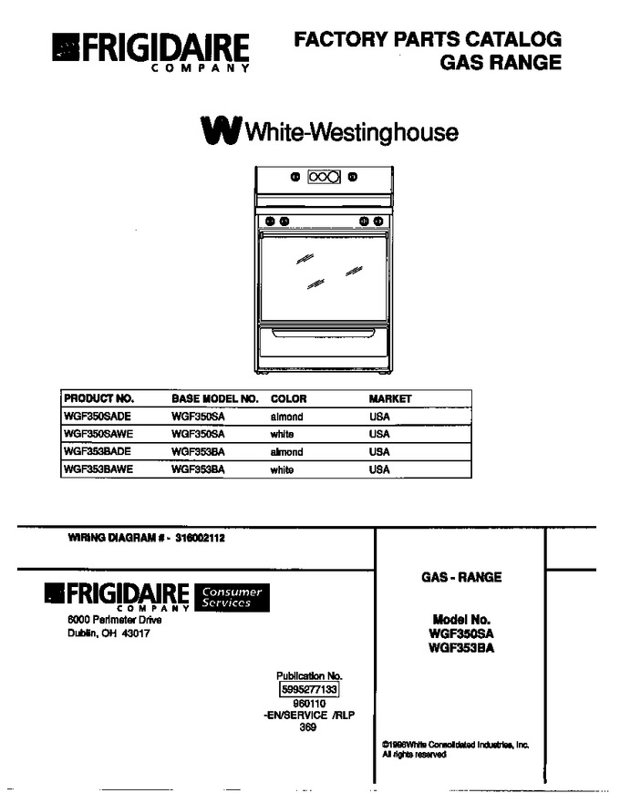 Diagram for WGF350SAWE