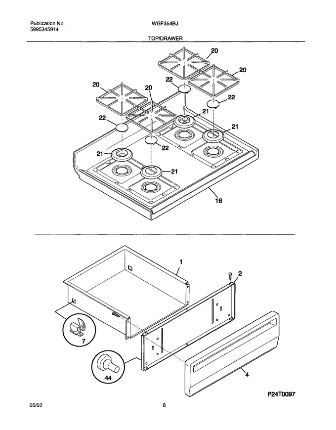 Diagram for WGF354BJWA