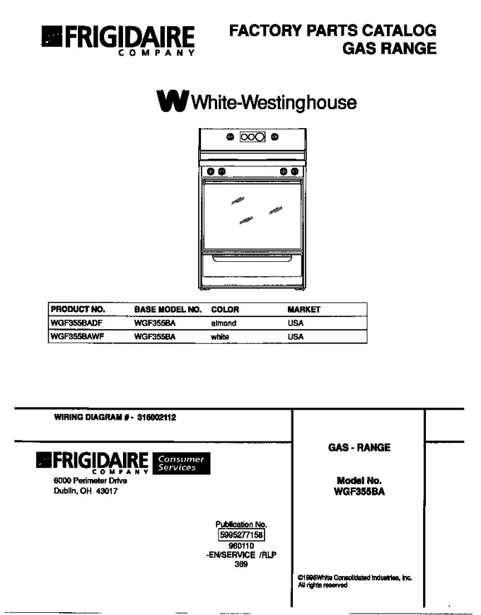 Diagram for WGF355BADF