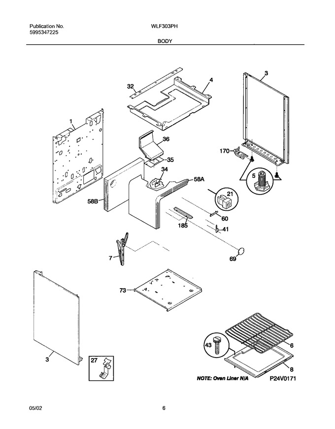Diagram for WLF303PHWB