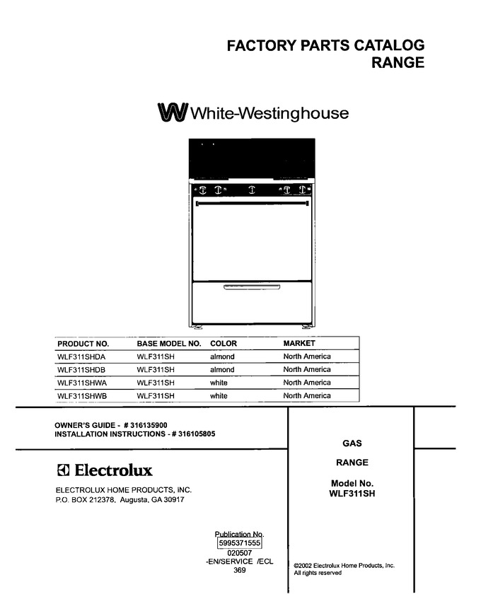 Diagram for WLF311SHWA