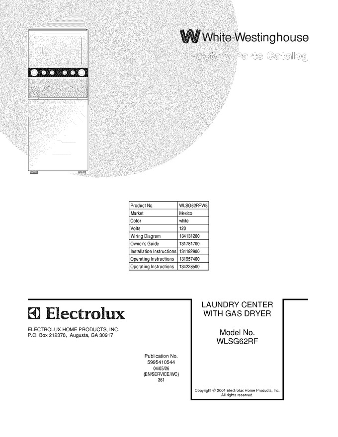 Diagram for WLSG62RFW5