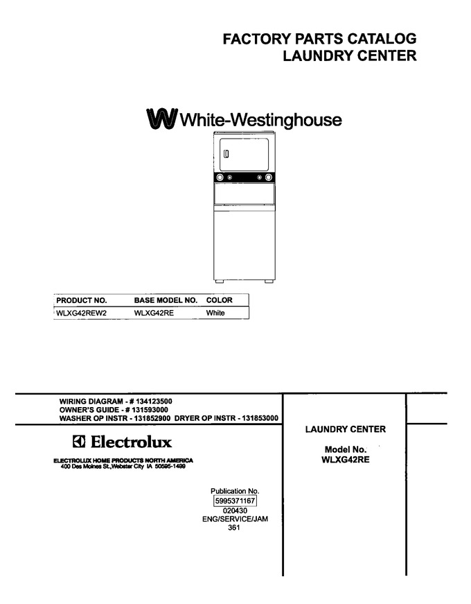 Diagram for WLXG42REW2