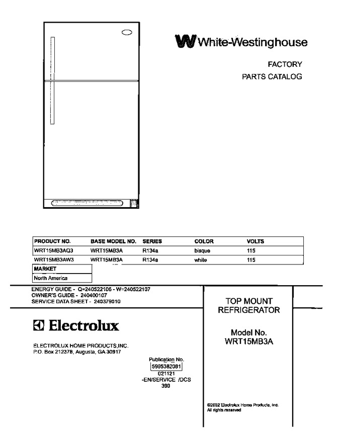 Diagram for WRT15MB3AW3