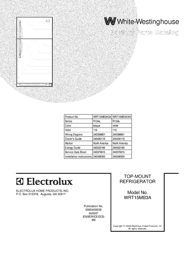 Diagram for WRT15MB3AW4