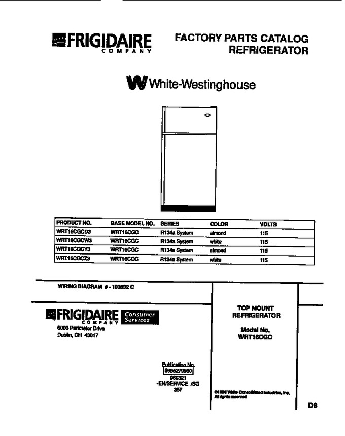 Diagram for WRT16CGCZ3