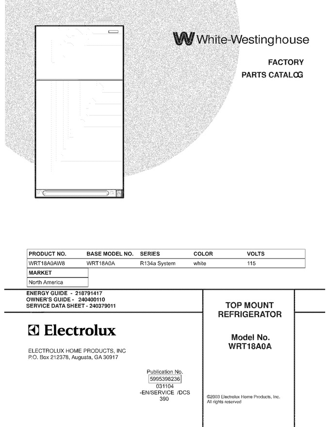 Diagram for WRT18A0AW8