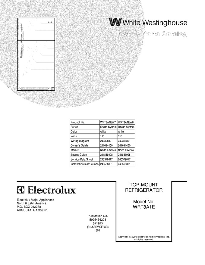 Diagram for WRT8A1EW8