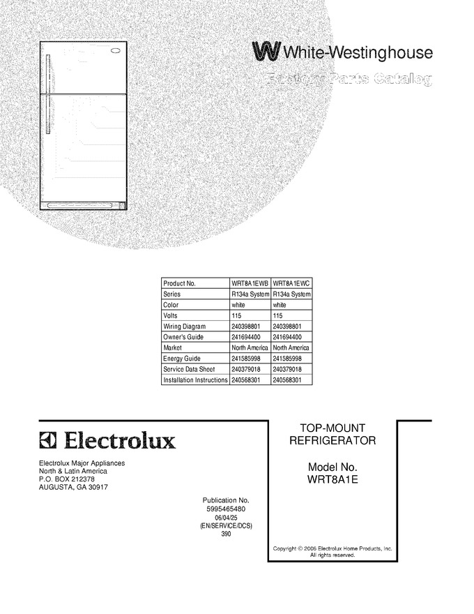 Diagram for WRT8A1EWB