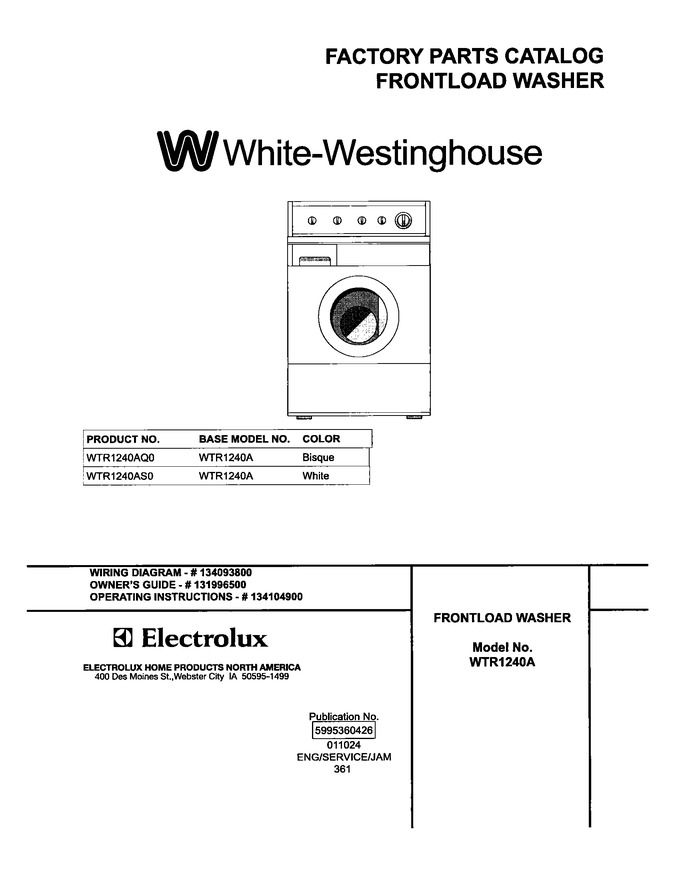 Diagram for WTR1240AS0