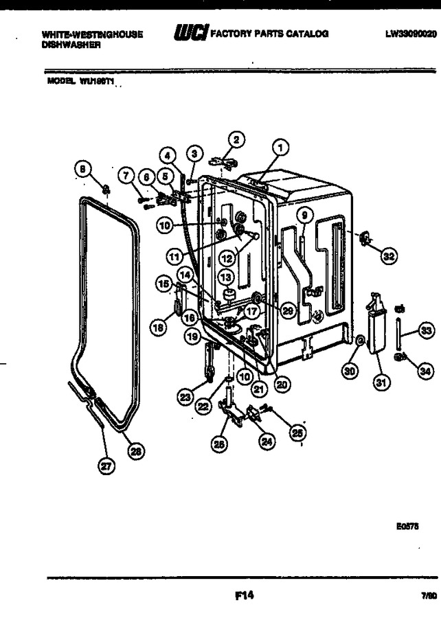Diagram for WU180TV1