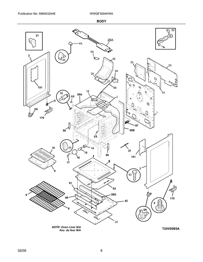 Diagram for WWGF3004KWA