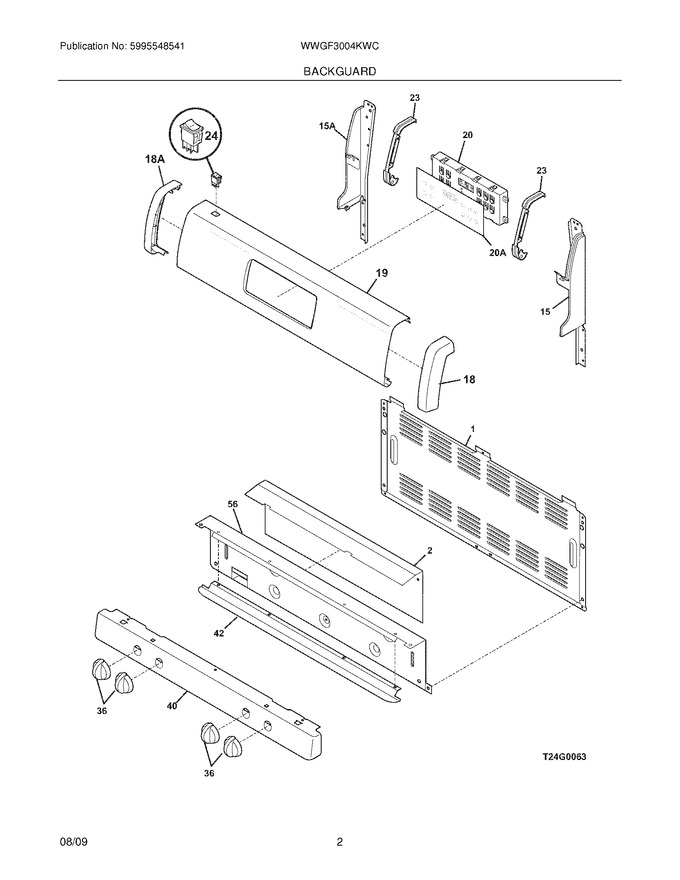Diagram for WWGF3004KWC