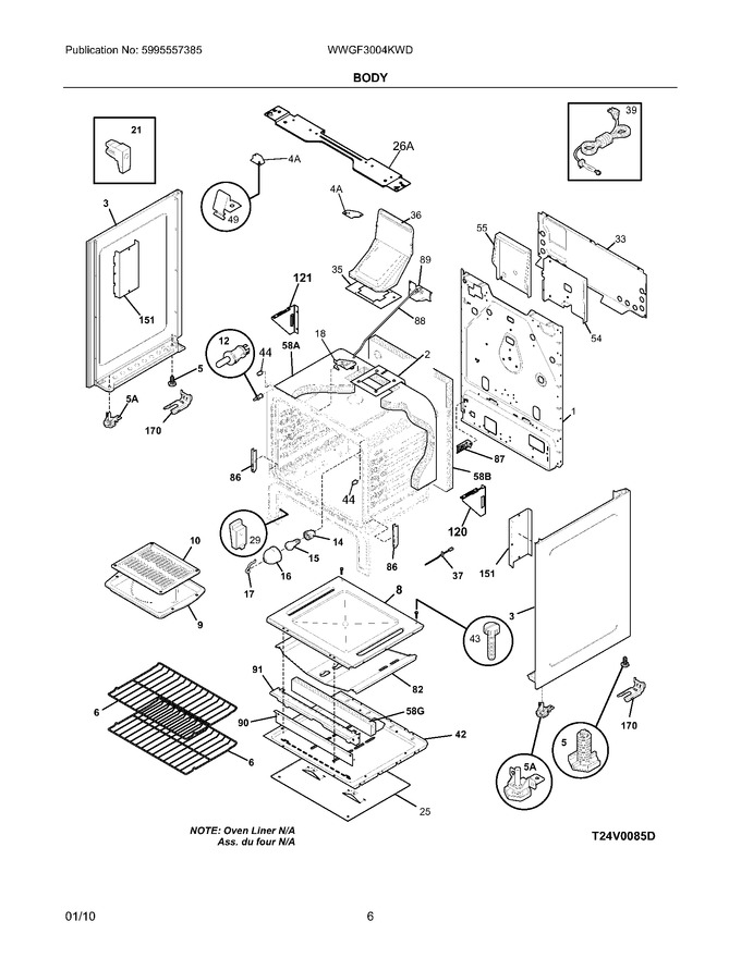 Diagram for WWGF3004KWD