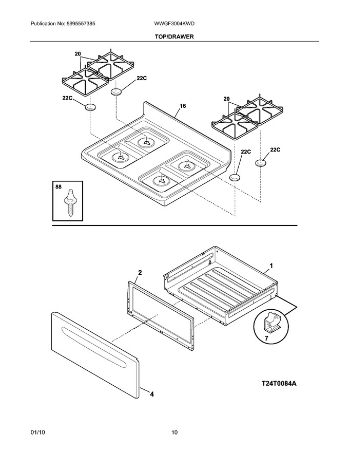 Diagram for WWGF3004KWD
