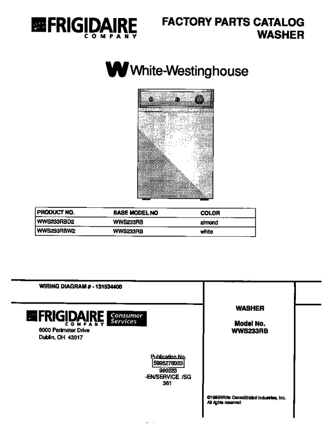 Diagram for WWS233RBW2
