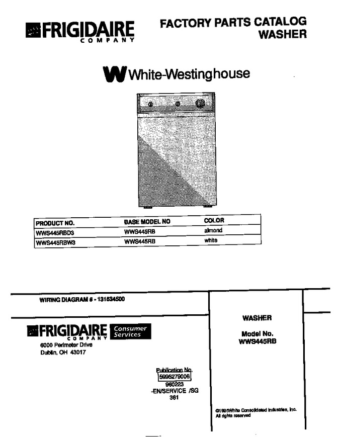 Diagram for WWS445RBD3