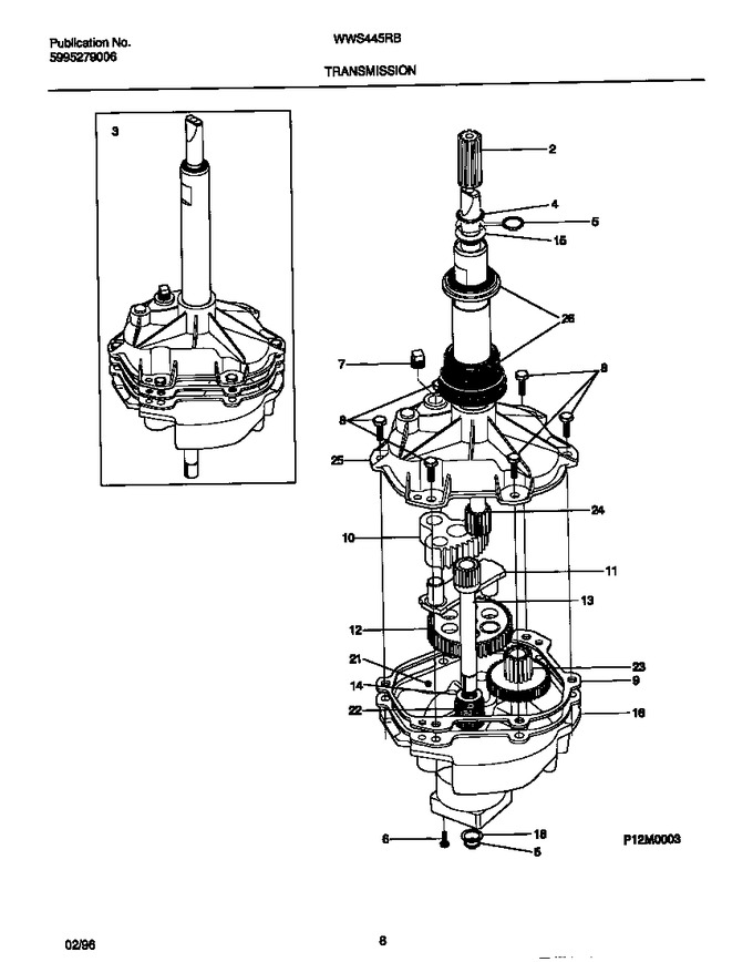 Diagram for WWS445RBW3