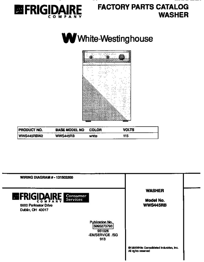 Diagram for WWS445RBW2