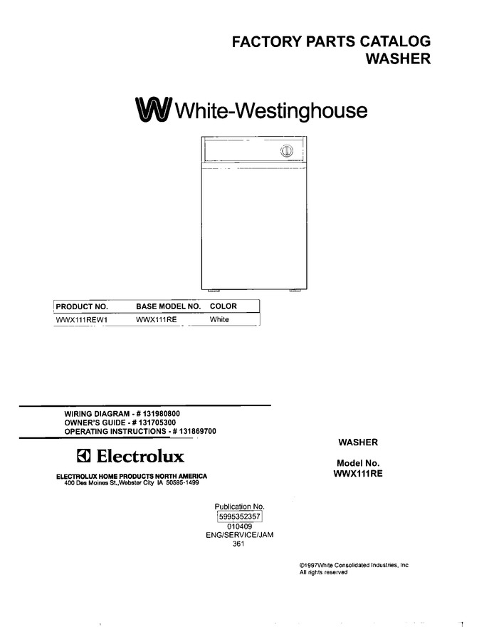 Diagram for WWX111REW1