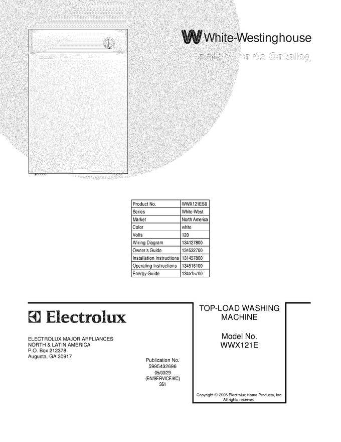 Diagram for WWX121ES0