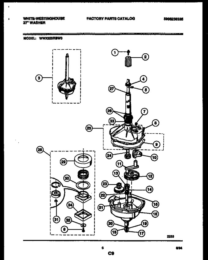 Diagram for WWX223RBW0