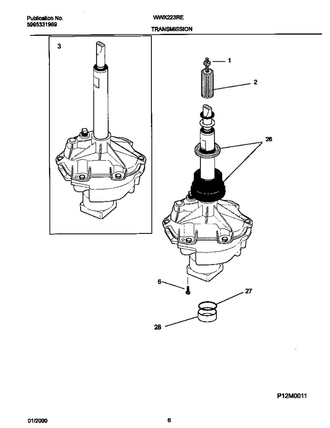 Diagram for WWX223REW0