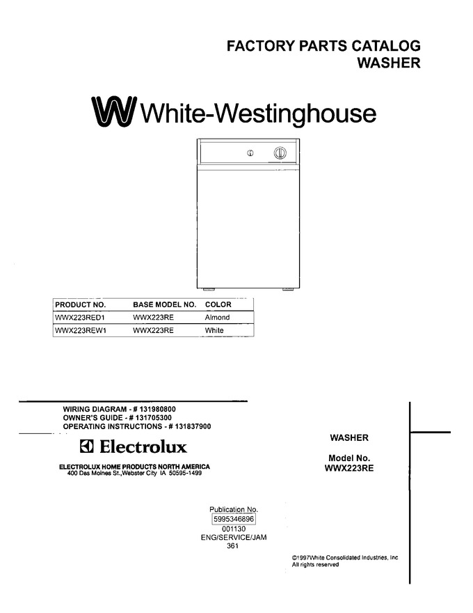 Diagram for WWX223RED1