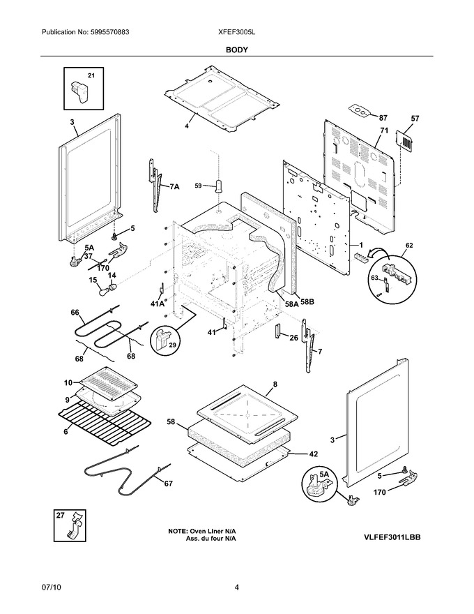 Diagram for XFEF3005LWA