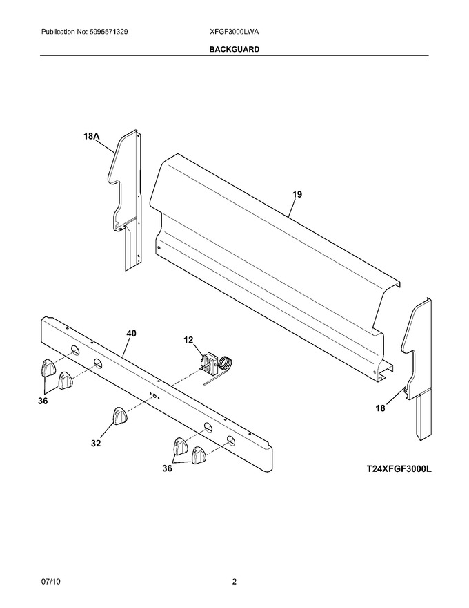 Diagram for XFGF3000LWA
