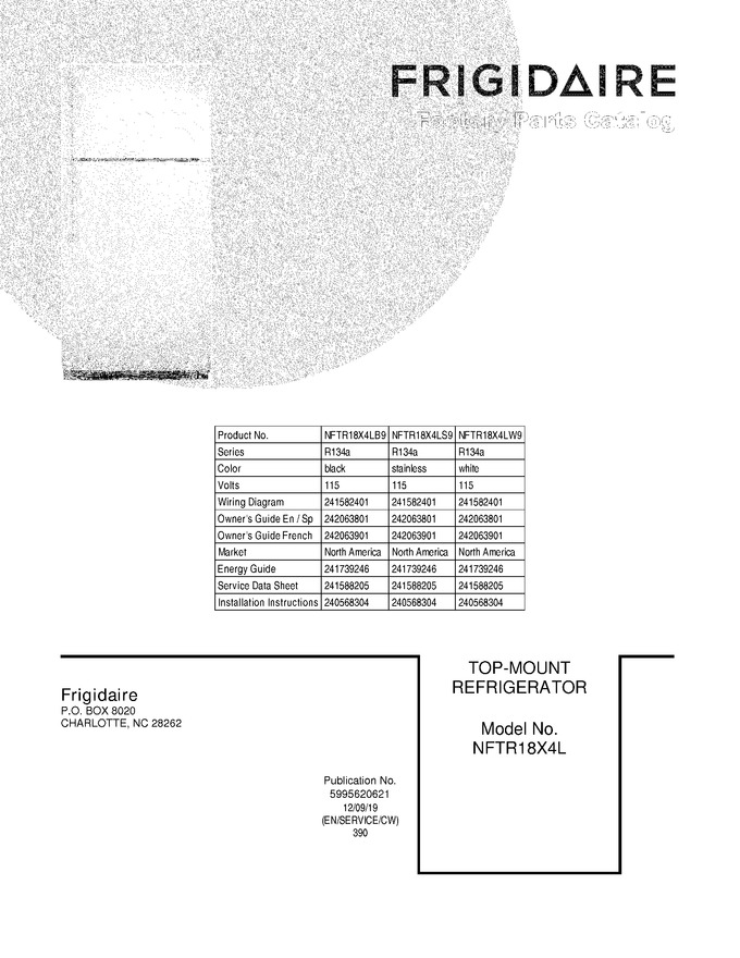 Diagram for NFTR18X4LB9