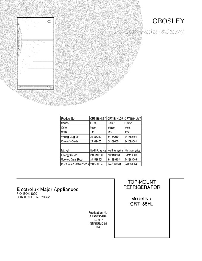 Diagram for CRT185HLQ7