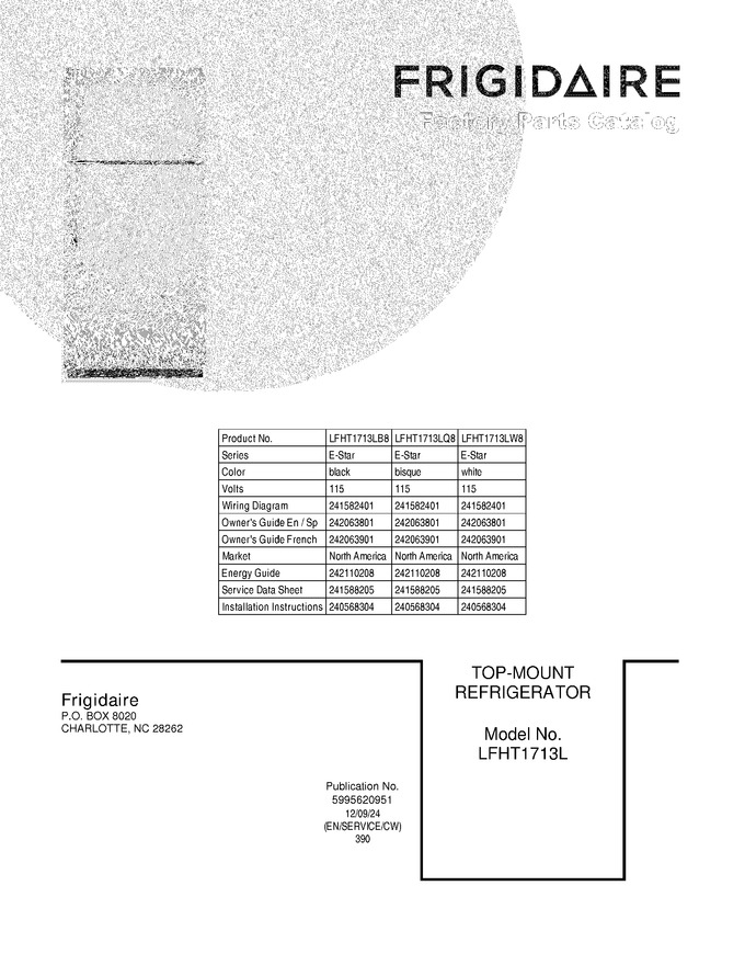 Diagram for LFHT1713LB8