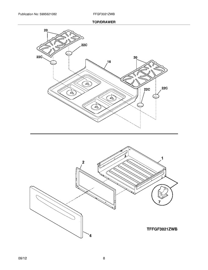 Diagram for FFGF3021ZWB