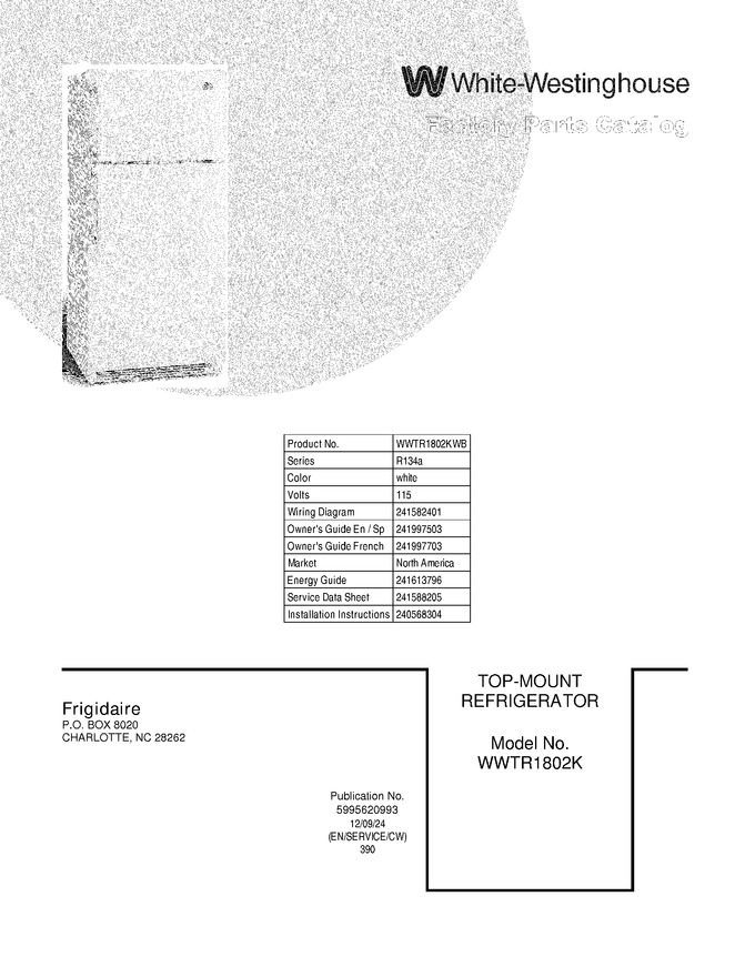 Diagram for WWTR1802KWB