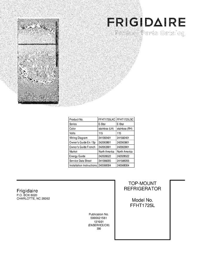 Diagram for FFHT1725LSC